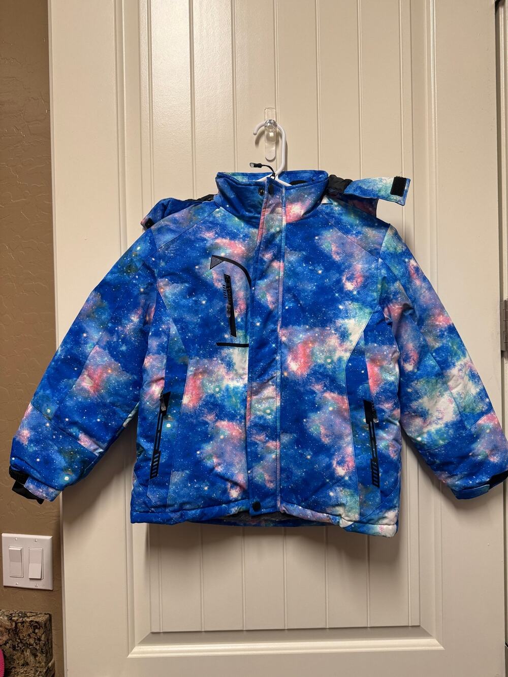 Kids Galaxy Ski Jacket Waterproof full zip 8-9Y